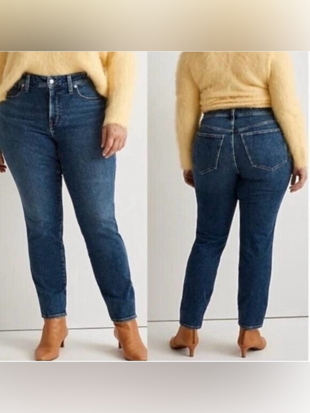 Madewell Jeans 9" Curvy High Rise Skinny Jeans Size 37P Western Rodeo De…